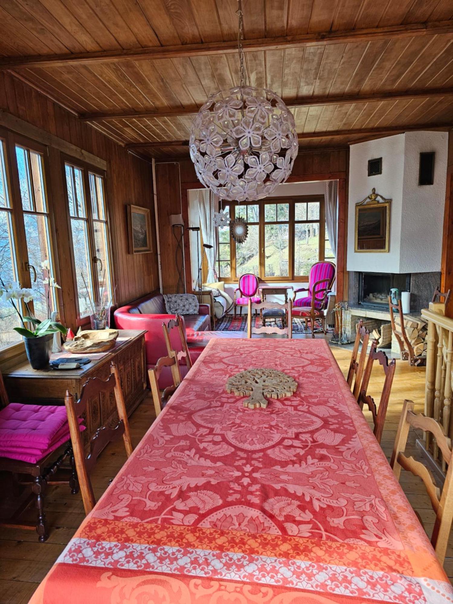 Magnifique Chalet Valerie 5 Chambres A Coucher & Vue Unique Gryon Exteriör bild