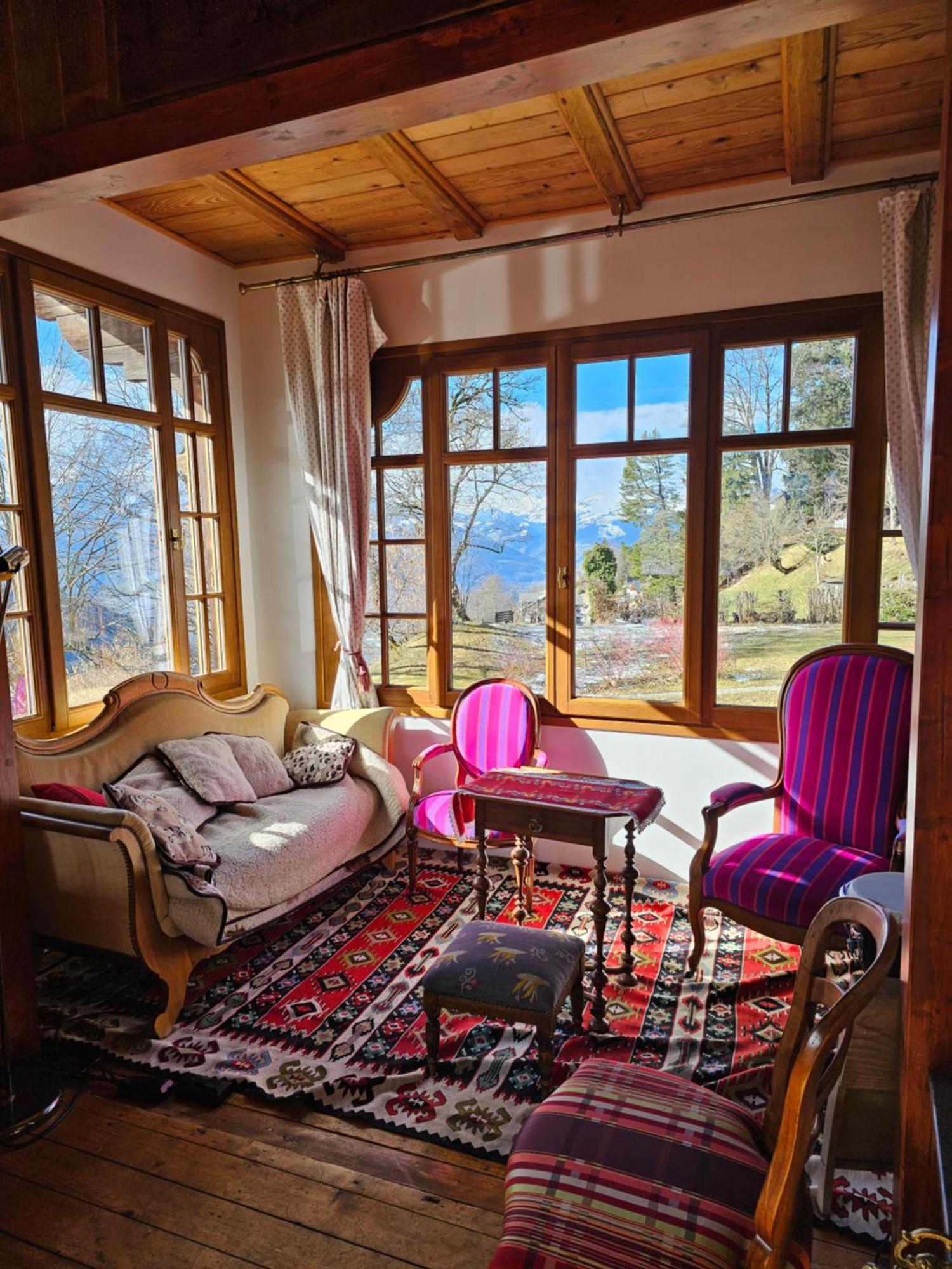 Magnifique Chalet Valerie 5 Chambres A Coucher & Vue Unique Gryon Exteriör bild