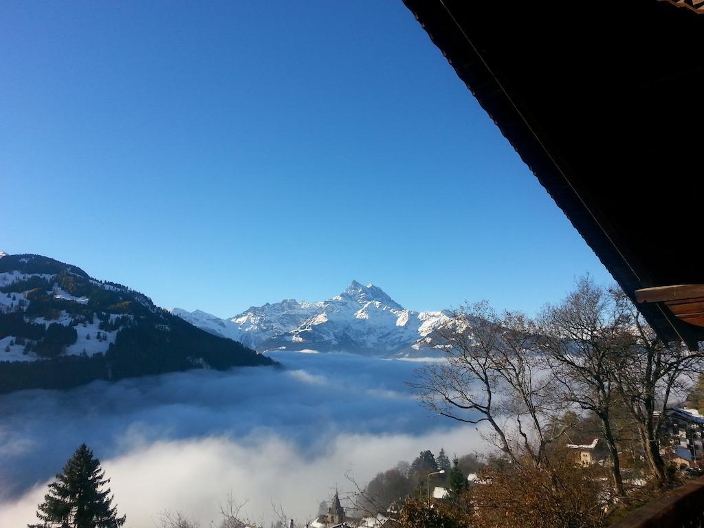 Magnifique Chalet Valerie 5 Chambres A Coucher & Vue Unique Gryon Exteriör bild